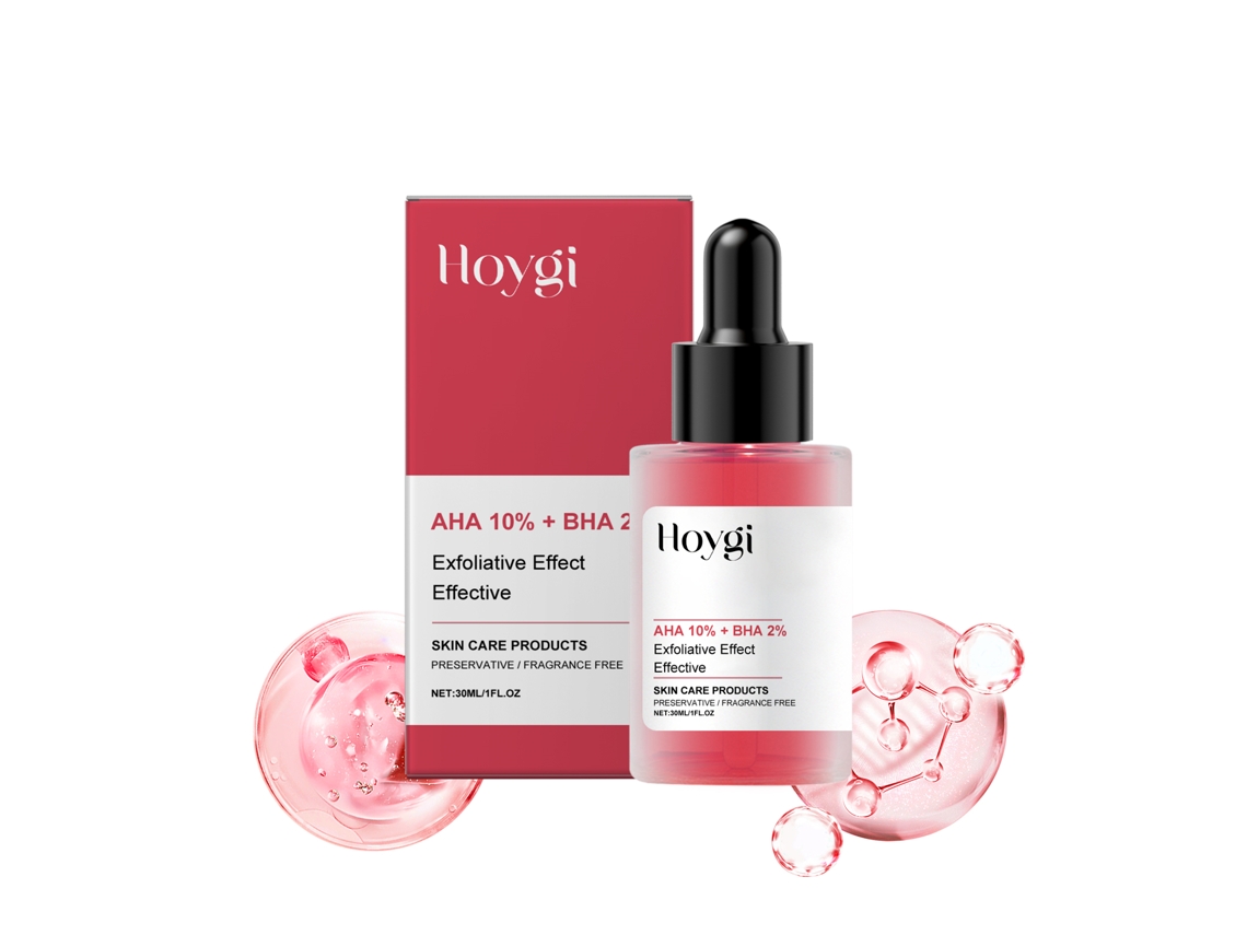 Esencia exfoliante facial para una piel radiante y saludable.