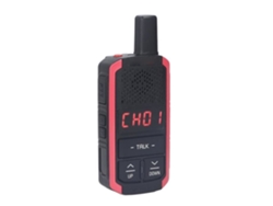 HURRISE Walkie Talkie Inalámbrico E8 3 W Radio Bidireccional 400-470 MHz 16 Canales CA 100-240 V Walkie Talkie de Alta Potencia