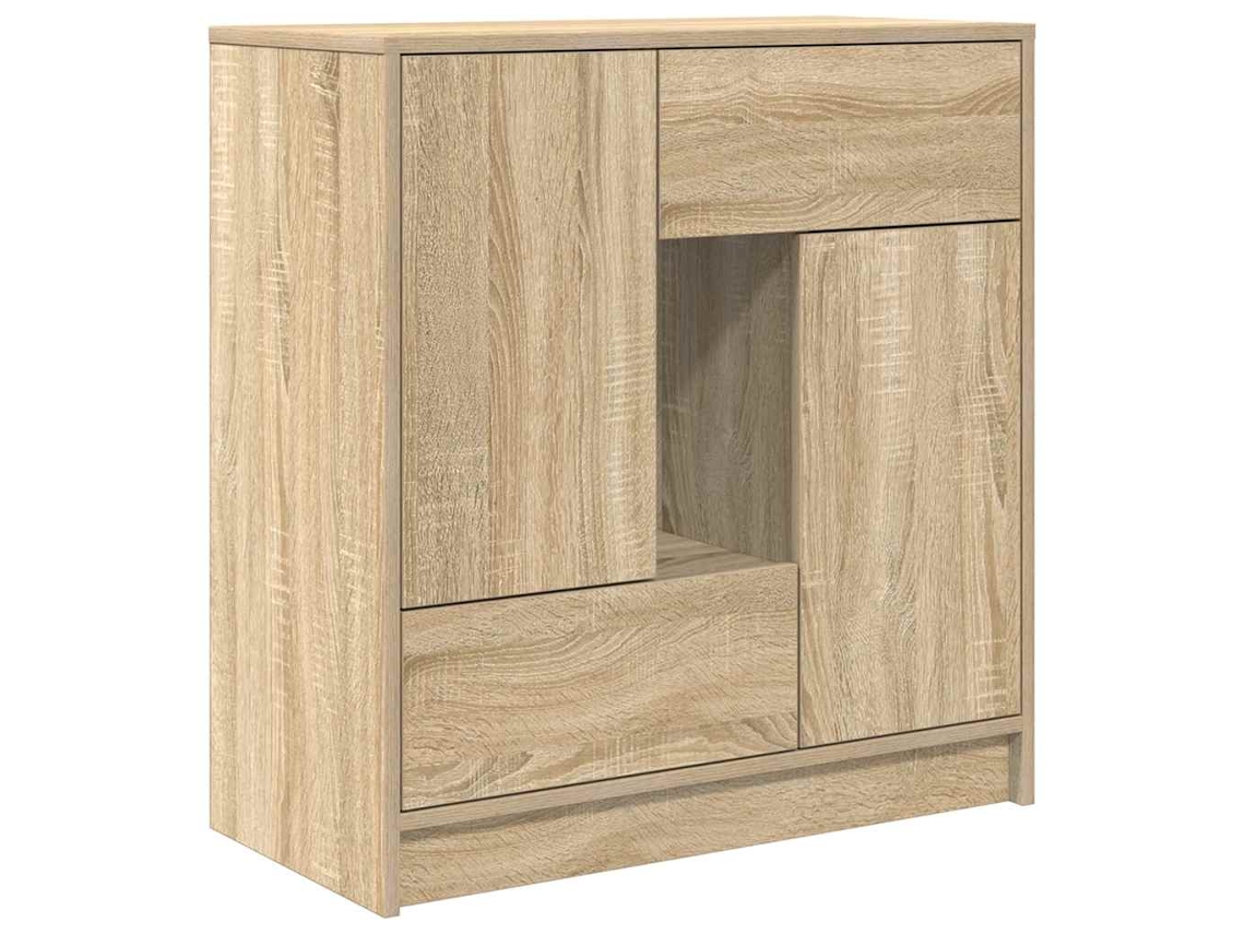 Maison Exclusive - Aparador Con Cajones Y Puertas Roble Sonoma 70,5x34x74,5 Cm