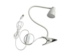 Lámpara De Mesa Con Clip Usb - 5Cm - Blanca JEIIBRZUI
