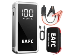 Arrancador de coche, batería externa de alta capacidad, linterna LED multimodo, 4000 A con estuche de transporte.