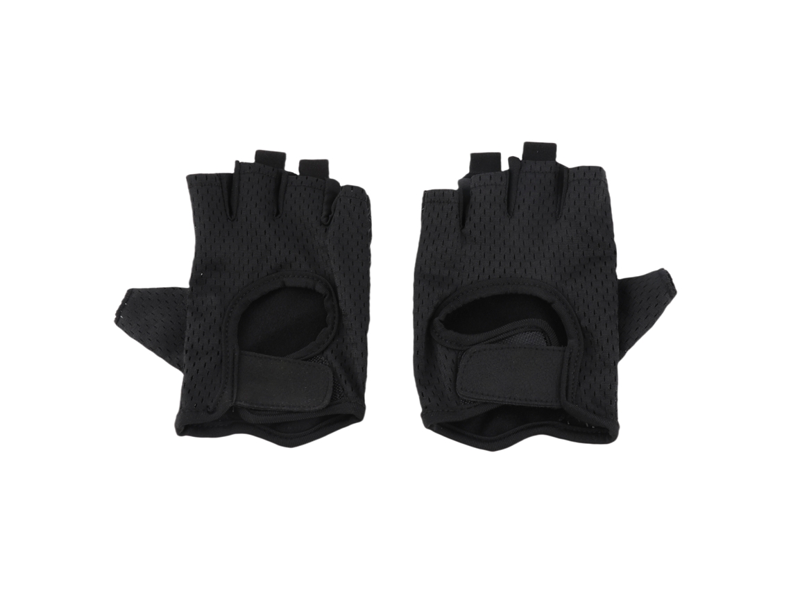 Guantes de entrenamiento transpirables y antiadherentes para levantamiento de pesas y gimnasia, para mujer, color negro.