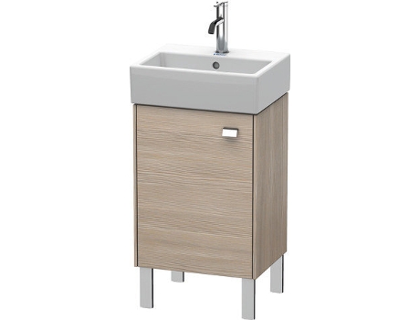 Mueble DURAVIT Brioso bajo mesada 43.4.0 x 33.9 cm 1 puerta con bisagra a la izquierda 1 balda de cristal para lavabo Vero Air 072445