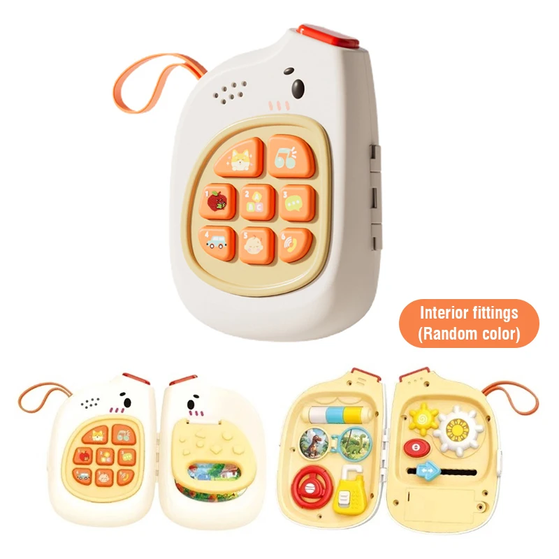 Teléfono Musical De Juguete, Un Juguete Sensorial Dos En Uno Para Bebés, Ideal Para Contar Historias Divertidas.