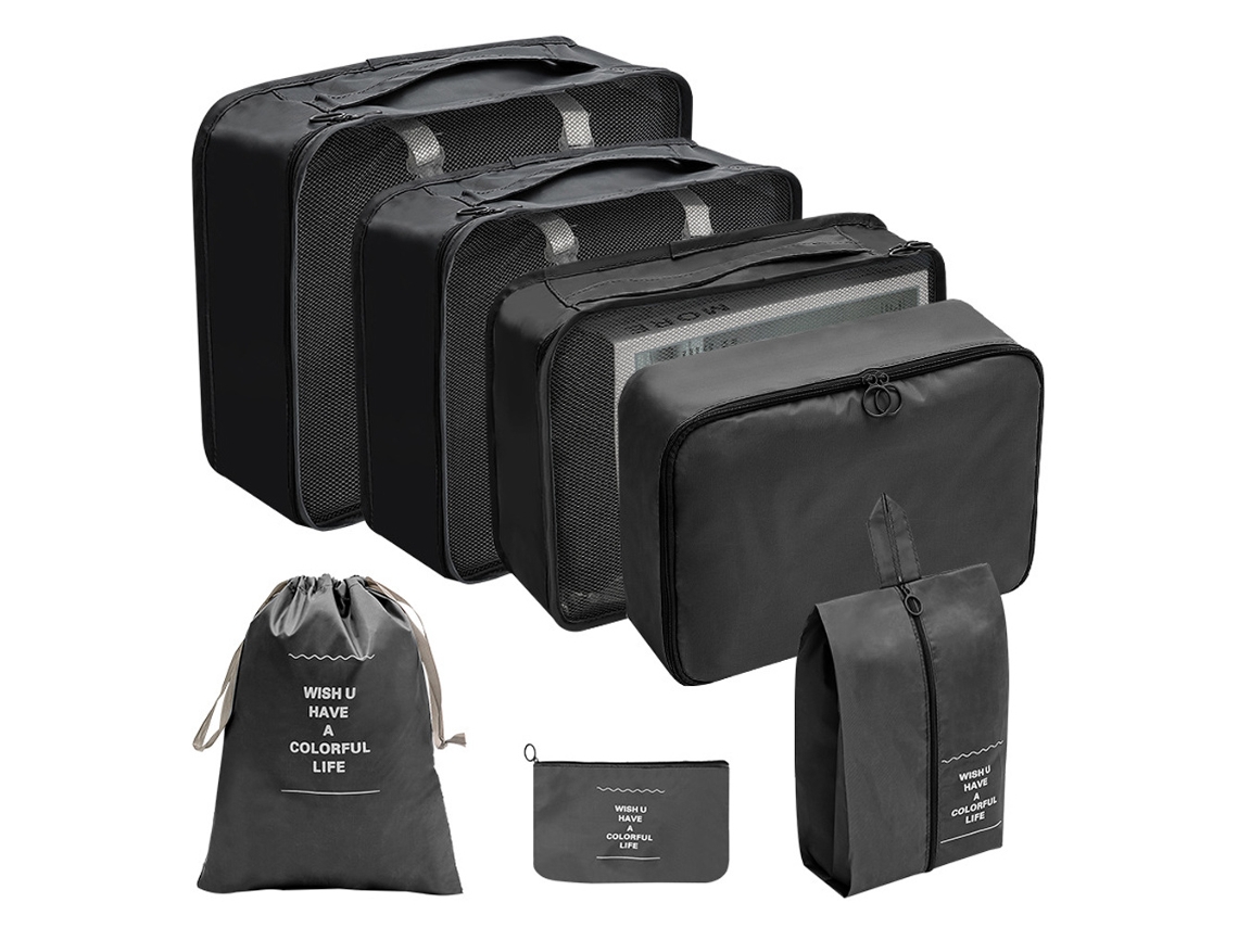 Bolsas de almacenamiento de 7 piezas, tela de sarga doble de 290 t, accesorios de viaje Truyuety