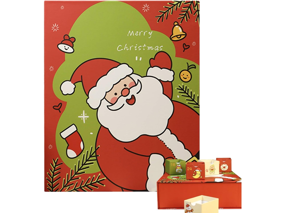 Calendario De Adviento Reutilizable, Calendario Rellenable De 24 Días 2025, Set De Regalo Navideño