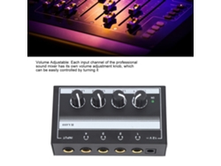 Mezclador De Sonido Profesional De 4 Canales Ha400a De Bajo Ruido Para Bares, Fiestas, Monitores Y Auriculares.