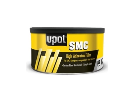 Masilla U-POL Relleno Negra Alta Adherencia Smc Con Fibra De Carbono 2 Kg