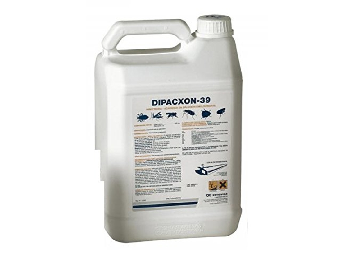 Inseticida acaricida Dipacxon 39 para granjas avícolas e pecuárias garrafa de 5 L CENAVISA