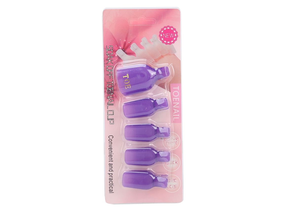 Clipes Removedores de Esmalte em Gel UV Rebe-5 para Uso Doméstico e Profissional - Roxo