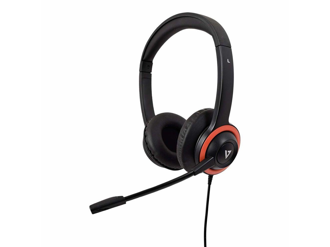 Auriculares con Micrófono V7 Ha530E Negro