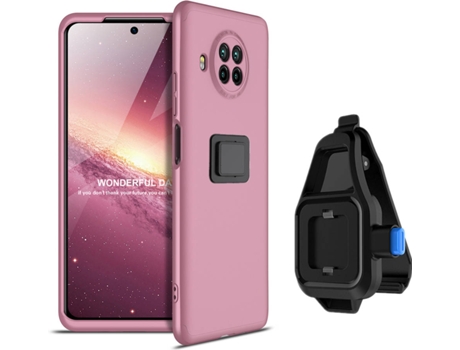 Funda Xiaomi Mi 10T Lite Slim Armor 360º con Soporte para la Cintura Rosa