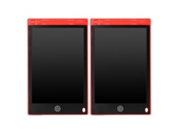 2pcs Tábua De Escrita Lcd 8.5in Para Crianças Desenho Bloco Eletrônico Escola Casa Vermelho