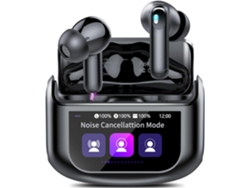 Auriculares Bluetooth, reducción de ruido, ENC, baja latencia, micrófono, estéreo Hi-Fi, para teléfonos móviles y ordenadores, gris JIAPEI
