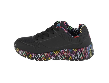 Zapatillas SKECHERS Uno Lite Niños (33,5 - Negro)
