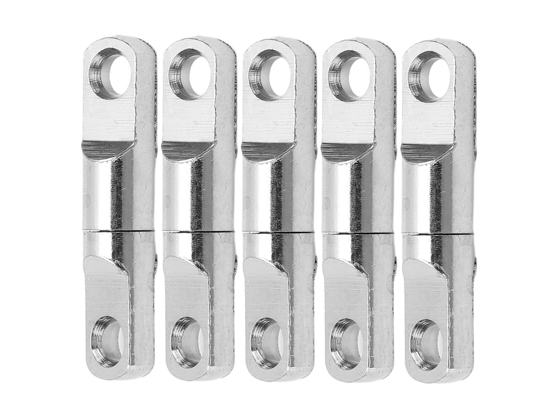 5pcs/set Pivote Giratorio 360° De Acero Inoxidable Con Rodamiento Columna Para Pesca Conector De Anzuelo 3.5