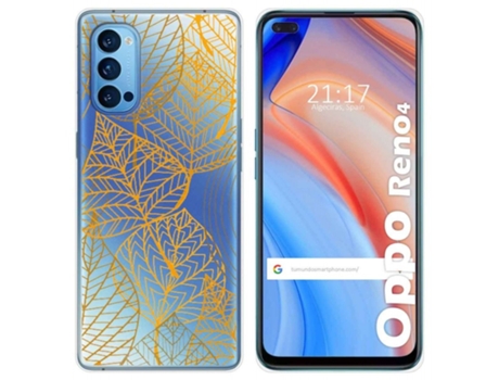 Carcasa Oppo Reno 4 5G TUMUNDOSMARTPHONE Dibujos Transparente Multicolor