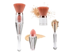 Brocha de maquillaje 3 en 1, ideal para difuminar cremas líquidas o polvos Everley891