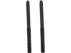 Baquetas de madera con forma de pollo para bombo, 1 par, antideslizantes, para bombos de 30 a 60 cm. SFUSHOS