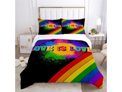 Juego Ropa Cama Funda Nórdica Niños Niñas Adolescentes Estampado Material Microfibra Juego Almohada 220x240 Cm
