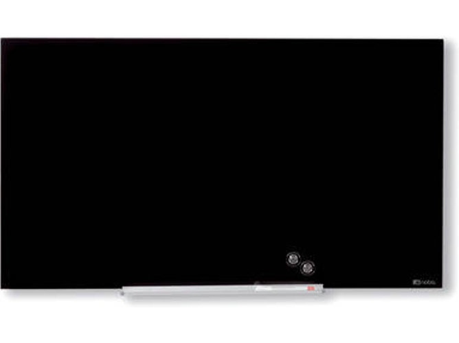 Pizarra Blanca NOBO Diamond Negro (1260x711mm - Cristal - Magnético: Sí)