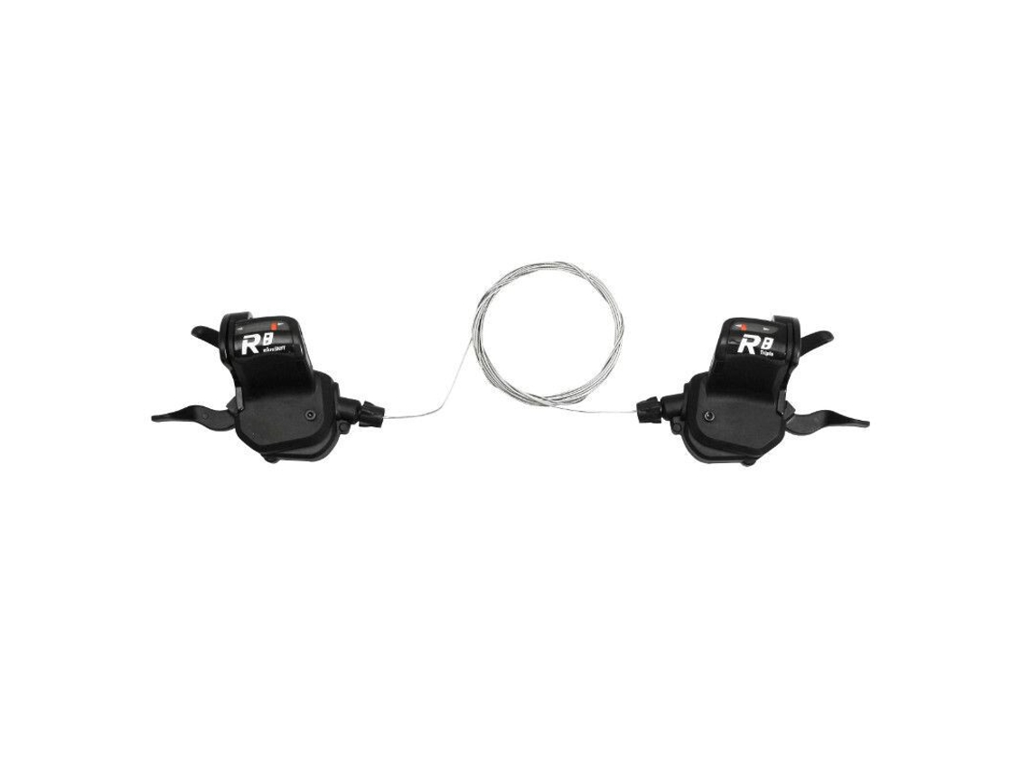 Par de manetas de bicicleta de carretera para manillar triple plano P2R Push-Pull Shimano