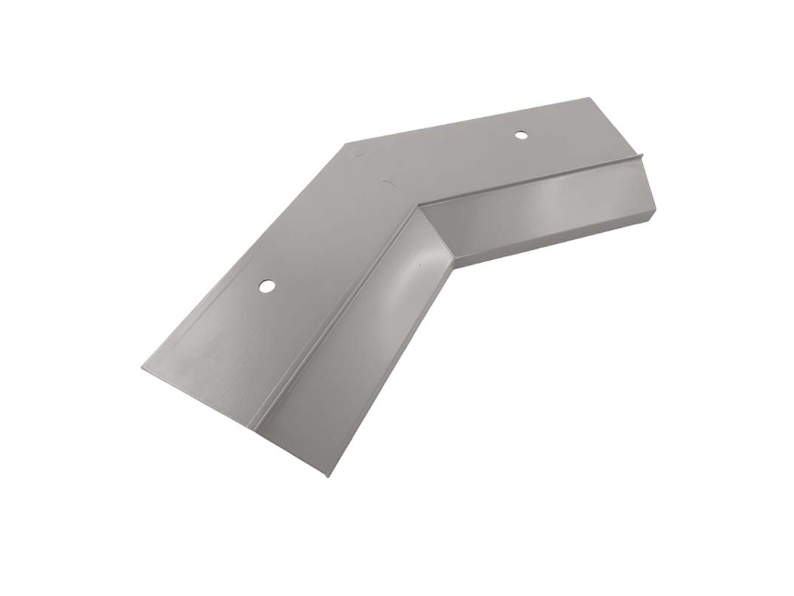 Esquina RENOPLAST interior de aluminio 135 para perfil de alero K10 Gris Acabado de terrazas y balcones Suelos de resina
