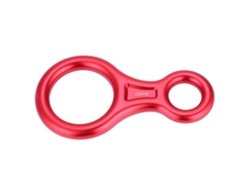 Descensor De Cuerda Figura 8 35kn Anillo De Rapel Para Escalada Y Rescate Rojo