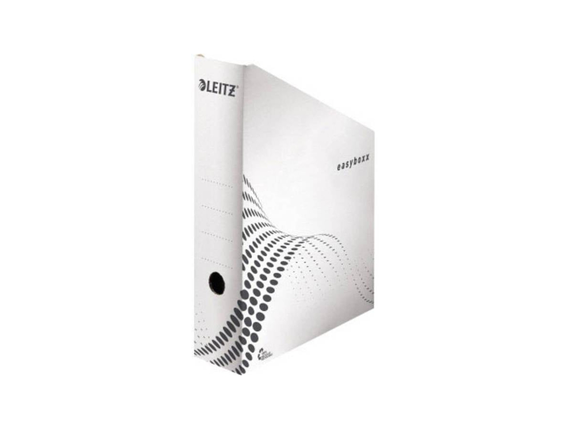 Archivador vertical Leitz Easyboxx, DIN A4, blanco, 100% cartón ondulado reciclado, con montaje automático, 25 unidades (6140 Esselte Leitz)