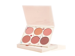 Paleta De Blush 6 Cores Para Maquilhagem Das Bochechas Laranja Sujo, Ameixa, Rosa Seco E Outras