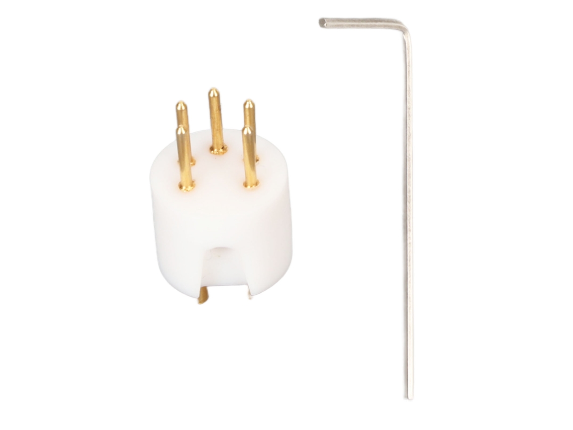 Conector De Enchufe De 5 Pines Para Tocadiscos De Vinilo Con Oro, Platino Y Cobre Rojo, Sin Níquel, Macho Y Hembra.