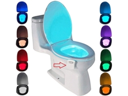 VVJIJILLY Luz De Sanita, Luz Noturna Led Para Wc Casa De Banho Com Sensor Detetor 8 Cores