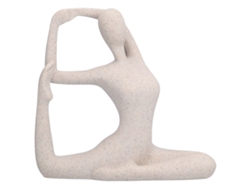 Estátua De Pose De Ioga Em Resina Sandstone Nórdica Decorativa Colecionável Presente Para Casa Escritório Bl562