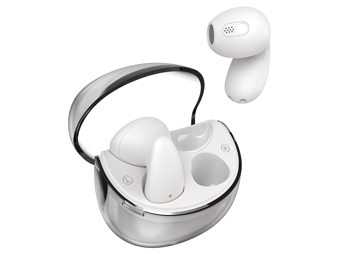 Auriculares inalámbricos Bluetooth 5.3, con diseño ergonómico y ajuste intrauditivo.