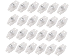 24piezas Polea Adhesiva Ruedas Giratorias Caja