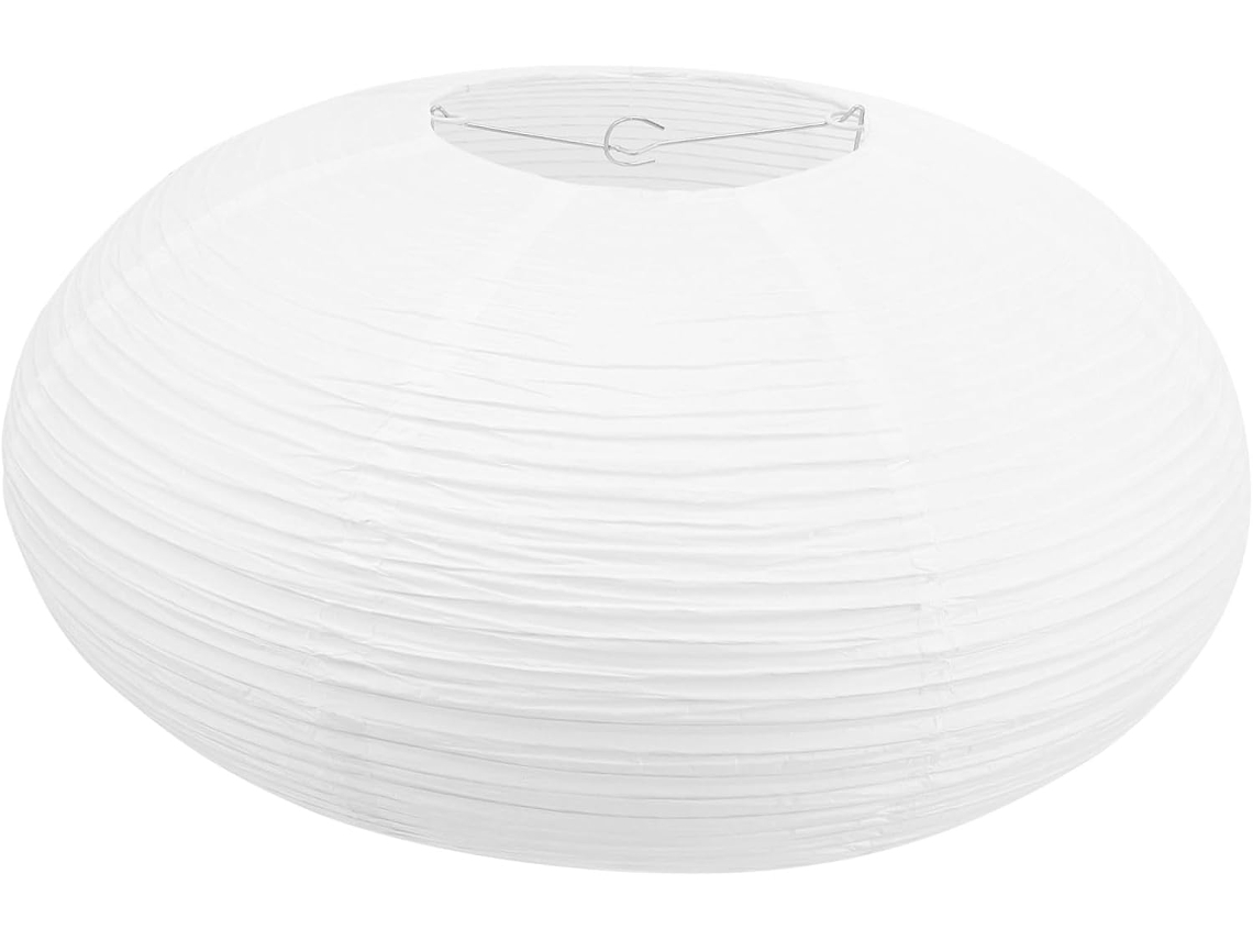 Elegante Decoración Y Protección Contra El Polvo Para Lámpara Colgante De Papel Blanco Plegable.
