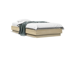 Maison Exclusive - Estructura De Cama Sin Colchón Madera Roble Sonoma 90x190 Cm