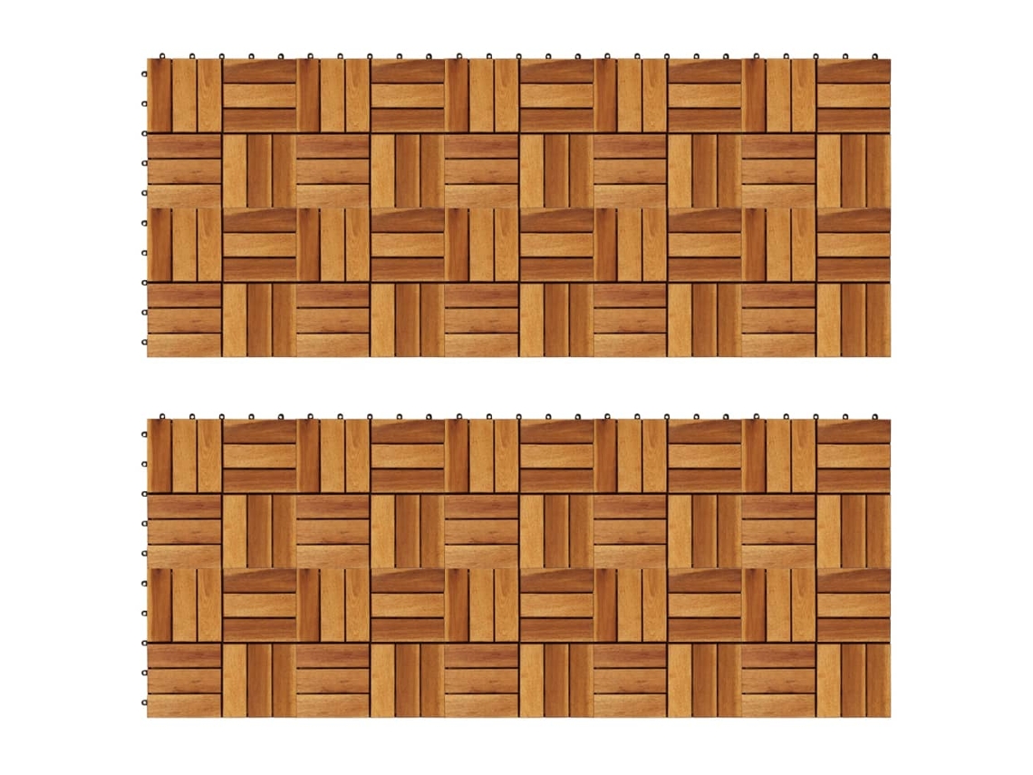 Baldosas De Porche Acacia 20 Piezas 30x30 Cm