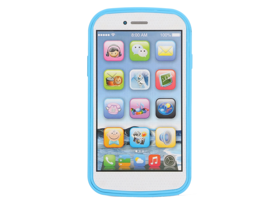 Ats-máquina De Aprendizaje De Inglés Para Niños Teléfono Con Pantalla Táctil Juguete Educativo Azul
