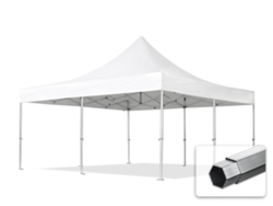 Carpa plegable 5x5 m, aluminio profesional 50 mm, color blanco