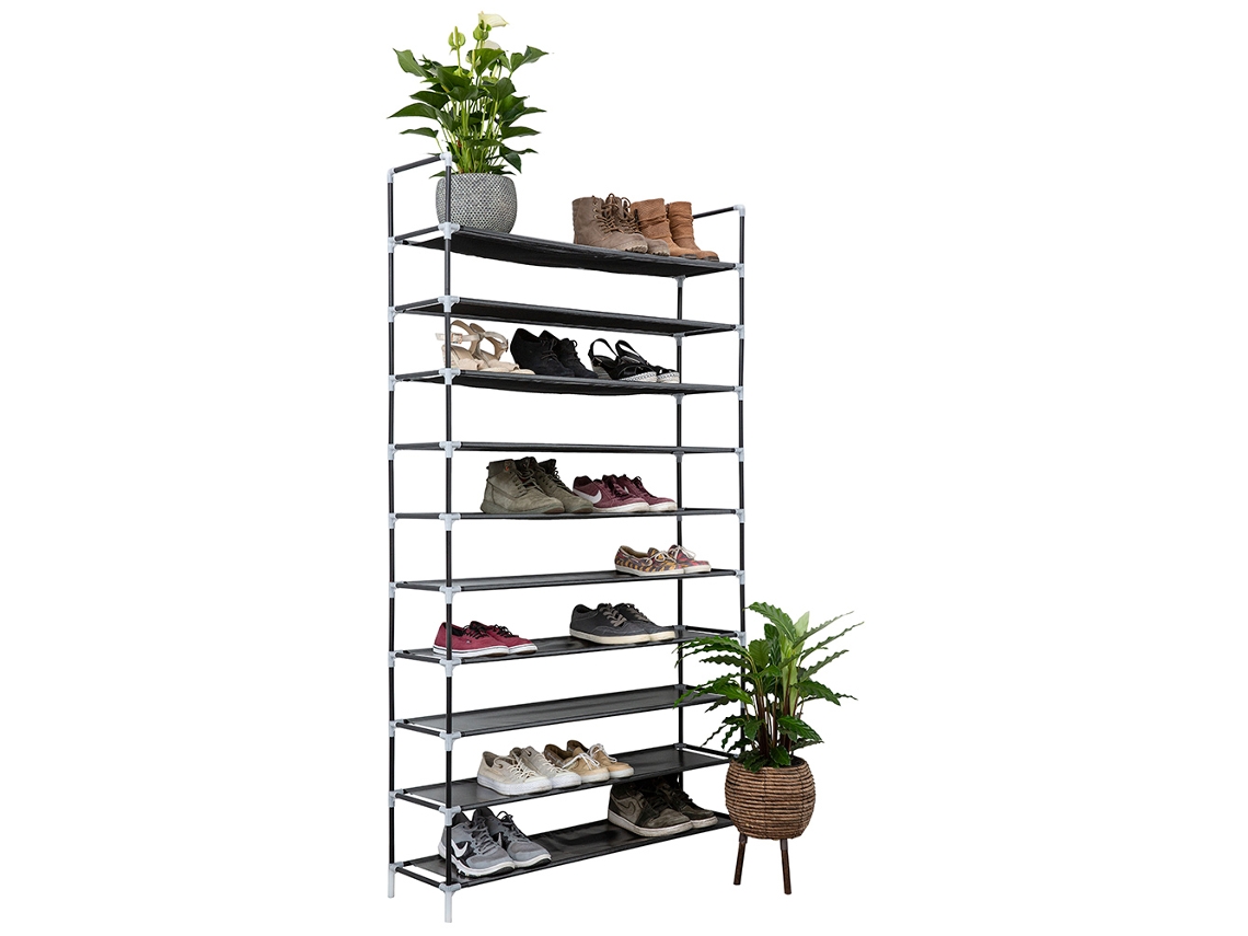 Zapatero para 50 pares - Negro - 10 niveles IVOL