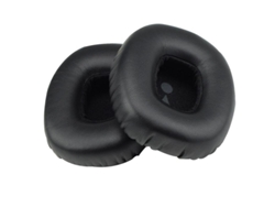 Par De Almohadillas Para Auriculares Compatibles Con Jbl J55 J55a J55i J56 J56bt, De Piel Proteica Negra.