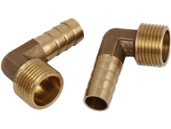 Conectores De Manguera De Latón Con Rosca Macho 3/8bsp Y Diámetro De 10 Mm, 2 Unidades