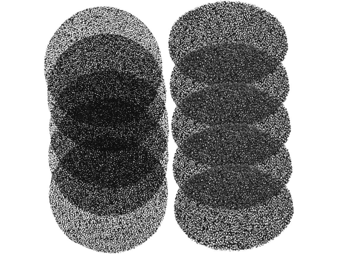Paquete De 10 Pequeñas Esponjas Filtrantes Para Campanas Extractoras, Absorbentes De Aceite.
