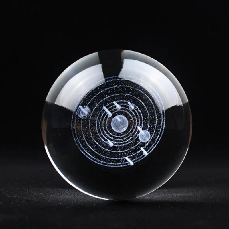 Bola De Cristal, Grabado Láser, Decoración De Escritorio Para El Hogar