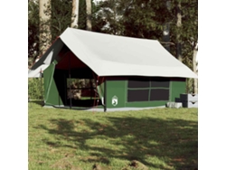 Tienda de campaña impermeable verde para 5 personas
