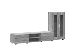 Conjunto de muebles para TV | Mueble para TV | Mueble para TV Florin Gray Sonoma, madera procesada