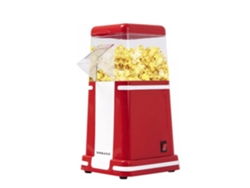 Máquina de palomitas de maíz eléctrica retro de 1200 W, alimentada por aire, sin aceite, hace palomitas de maíz en 3 minutos.