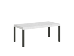 Mesa extensible 90x160/264 cm Everyday Premium Fresno Blanco estructura Antracita ITAMOBY