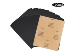 Hoja De Lija De Carburo De Silicio Impermeable Cw 1200-2c, 100 Piezas, Para Pulido Y Lijado